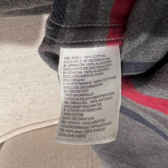 Men’s North Face Long Sleeve Button Down | XL | Grey w/ Strips | Like New - Picture 10 of 11